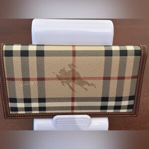 Burberry Unisex Billfold, Haymarket Check Pattern Plaid Wallet